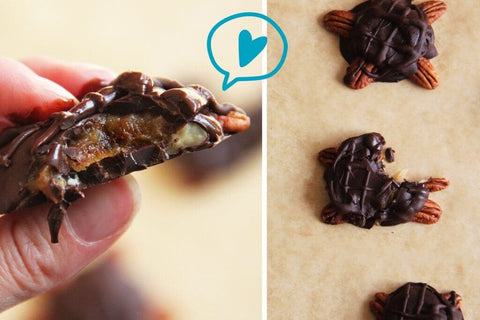 Rezept: Vegan choco Turtles